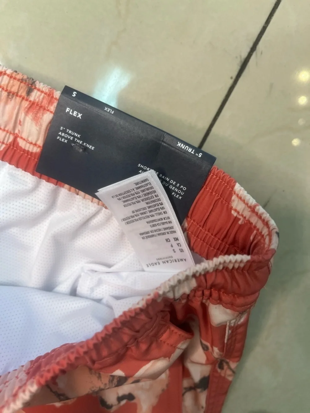 Sz Various American Eagle Outfitters Coral Floral Swim Trunks